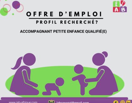 OFFRE D’EMPLOI : 3 POSTES 👉🏾 ACCOMPAGNANTS PETITE ENFANCE ET ASSISTANTE MATERNELLE