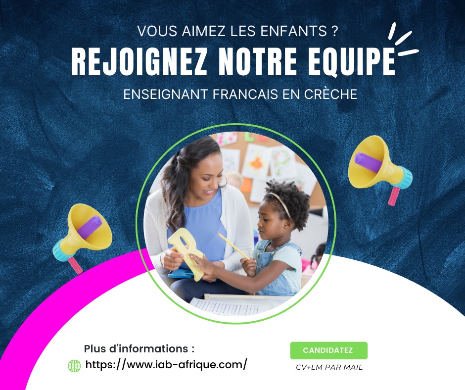 Offre d'emploi : Enseignant de Français en Crèche (H/F)