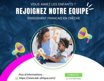 Offre d’emploi : Enseignant de Français en Crèche (H/F)